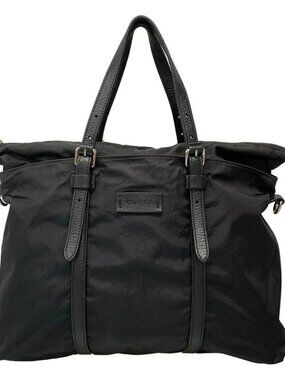 GUCCI GG 510332 Black Nylon Leather - Unisex Handbag